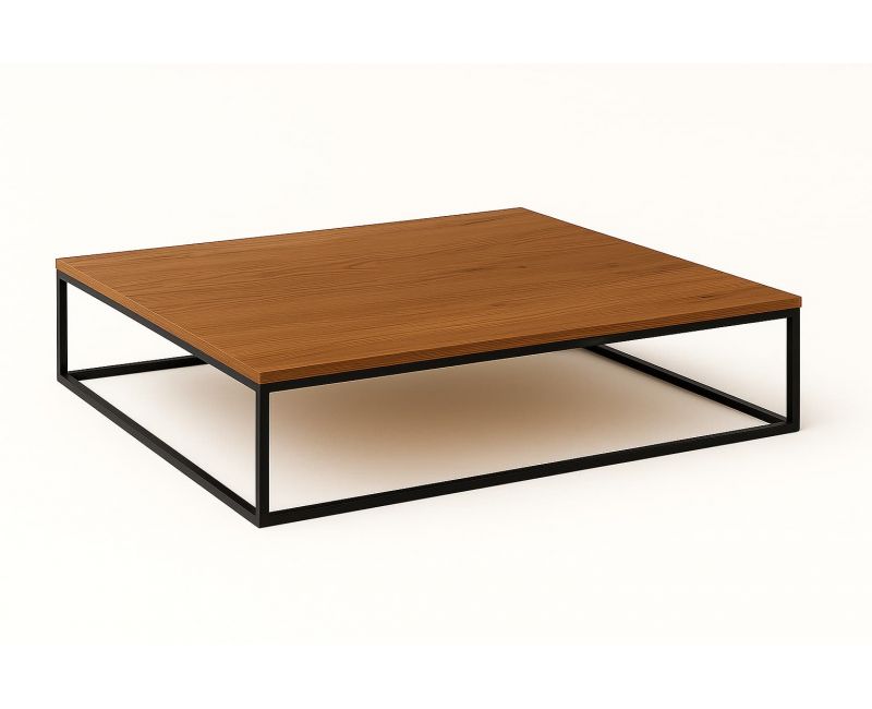 Mesa centro ABABUJ - Hierro y roble - Mueblia Interiorismo