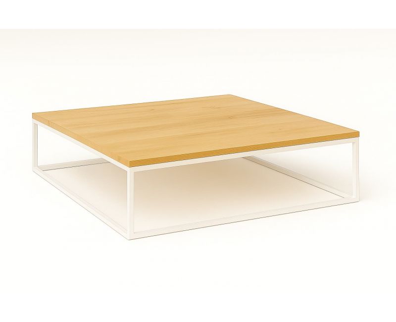 Mesa centro ABABUJ - Hierro y roble - Mueblia Interiorismo