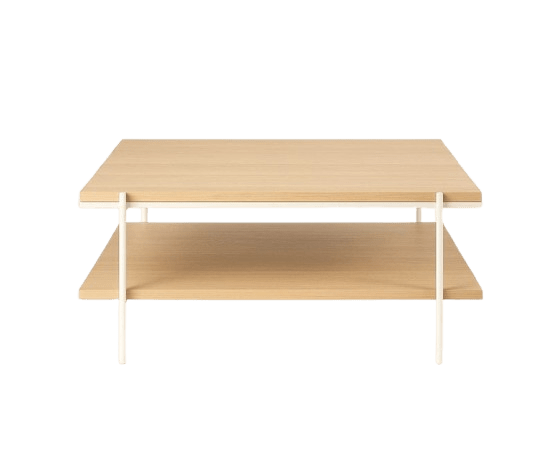 MESA CENTRO DEMA – Tapa roble natural + estructura hierro - Manuel Interiorismo