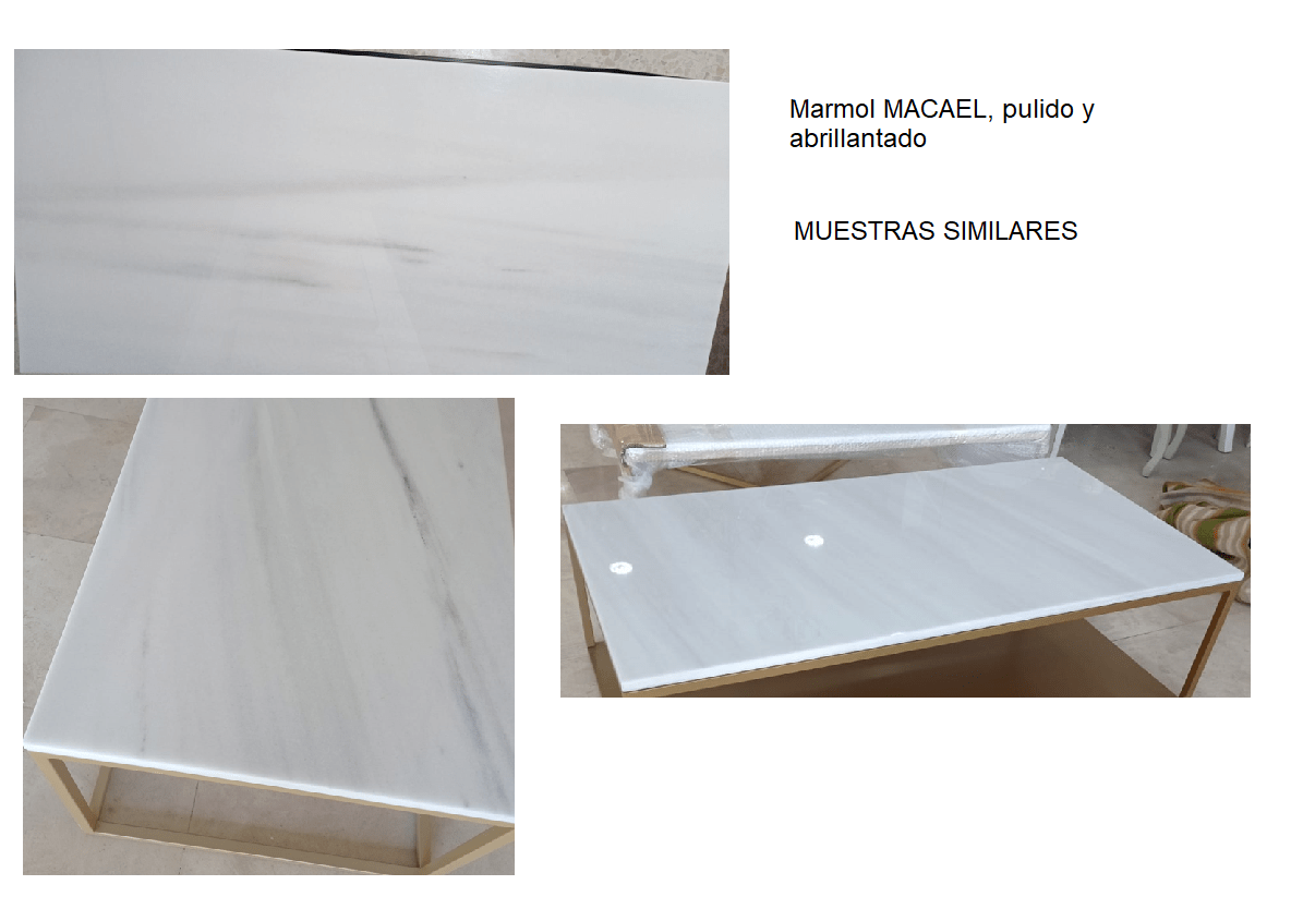 Mesa de centro REDON de mármol - Manuel Interiorismo