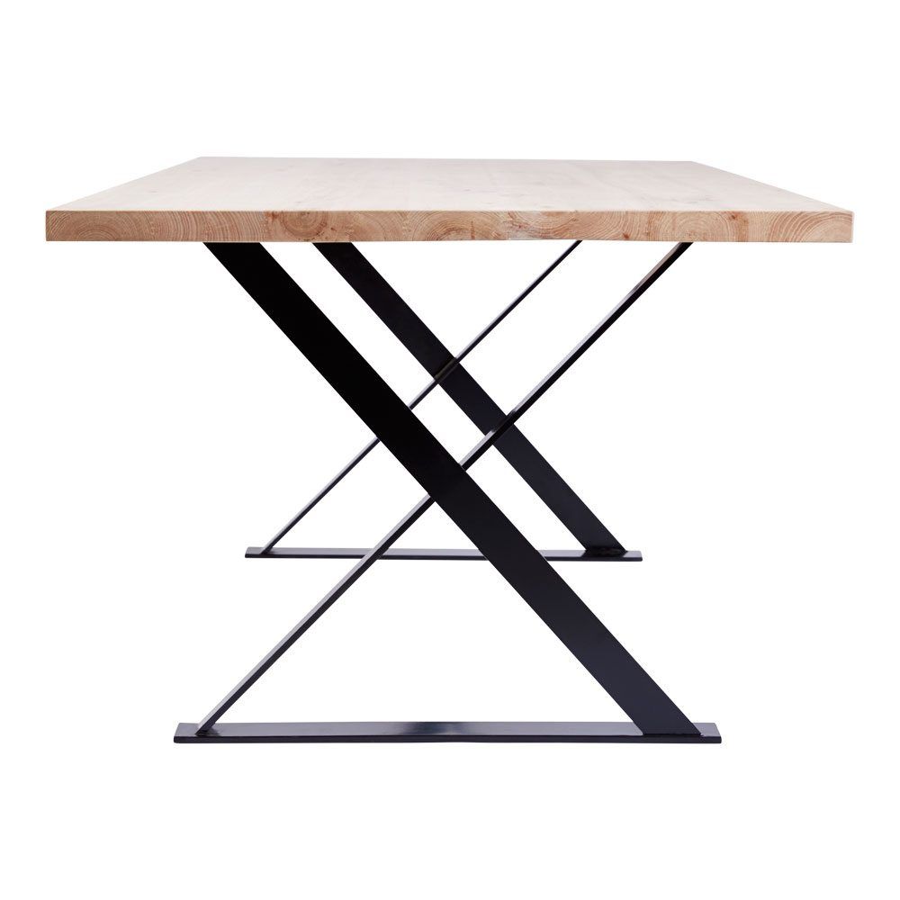 Mesa PARÍS de comedor industrial – Chapa de roble y hierro a medida - Manuel Interiorismo