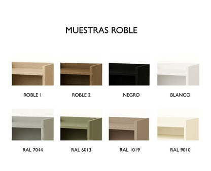 Mesa ARDENA de comedor redonda en madera de roble a medida