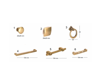 Consola XAXE 3 cajones de madera de roble y estructura metálica