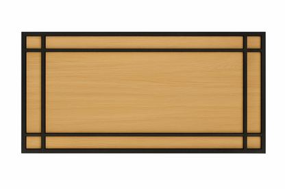 Cabecero BURAK estructura hierro y tapa roble natural acabado – cabecero de cama a medida personalizado | Look Vintage