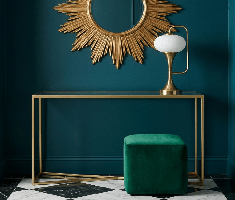 Consola recibidor CARMONA tapa cristal - Manuel Interiorismo