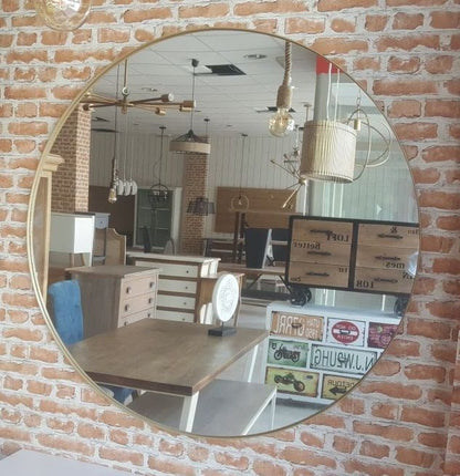 Espejo REDONDO PLETINA vista 7 – espejo de madera a medida | Look Vintage