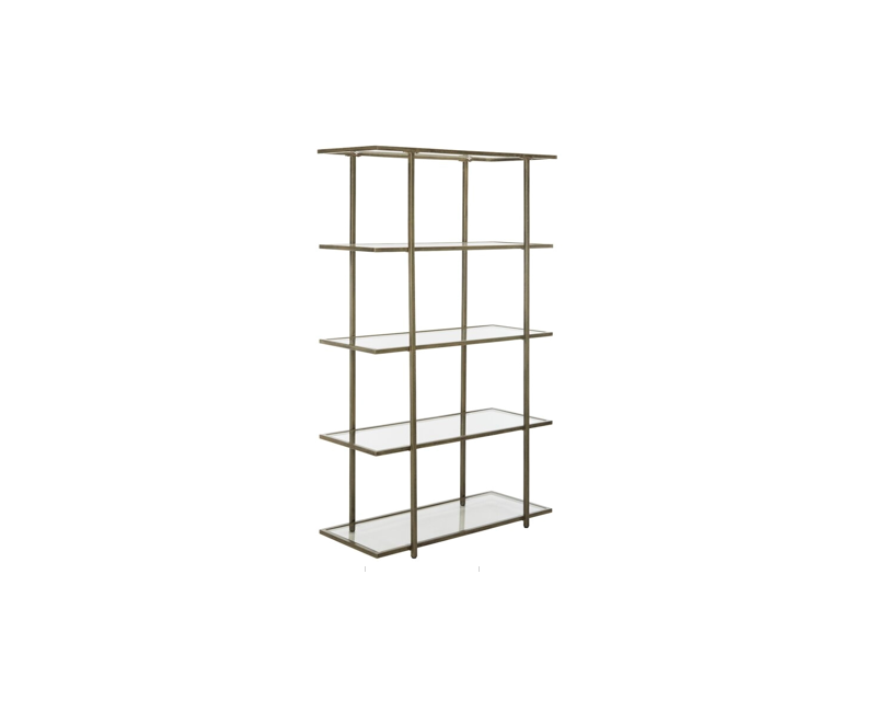 Librería AUREX 200 de hierro y cristal a medida