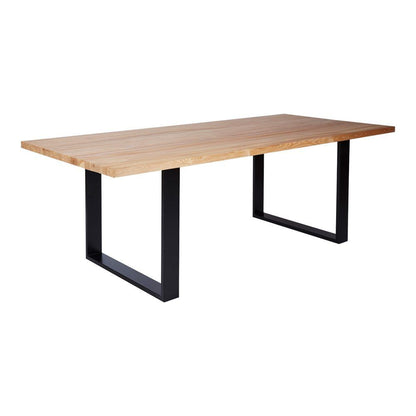Mesa AYOUB de comedor industrial – Chapa de roble y hierro a medida - Manuel Interiorismo