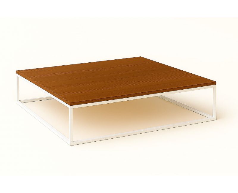 Mesa centro ABABUJ - Hierro y roble - Mueblia Interiorismo