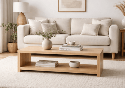 Mesa centro ADRUA madera roble - Manuel Interiorismo