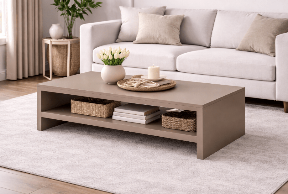 Mesa centro ARTEX de chapa roble - Manuel Interiorismo