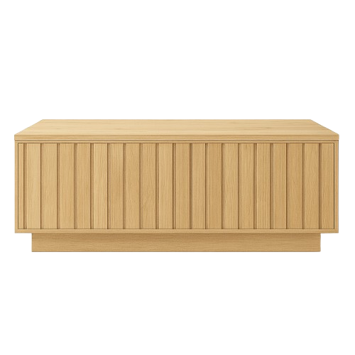 Mesa centro CUBO con palillería en roble – mesa de centro a medida madera | Look Vintage