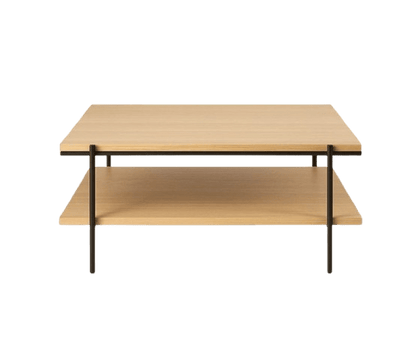 MESA CENTRO DEMA – Tapa roble natural + estructura hierro - Manuel Interiorismo