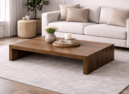 Mesa centro KALKU de chapa roble - Manuel Interiorismo