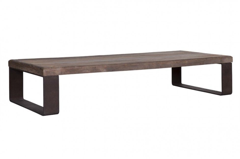 Mesa centro PLETINA PLETINA de pino macizo y hierro – mesa de centro a medida madera | Look Vintage