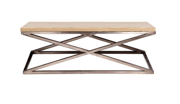 Mesa centro SEVI tapa madera - Manuel Interiorismo
