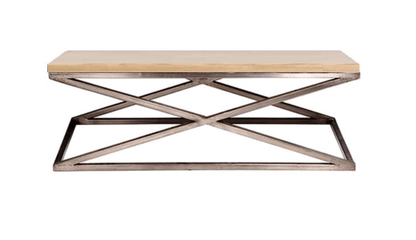 Mesa centro SEVI tapa madera - Manuel Interiorismo