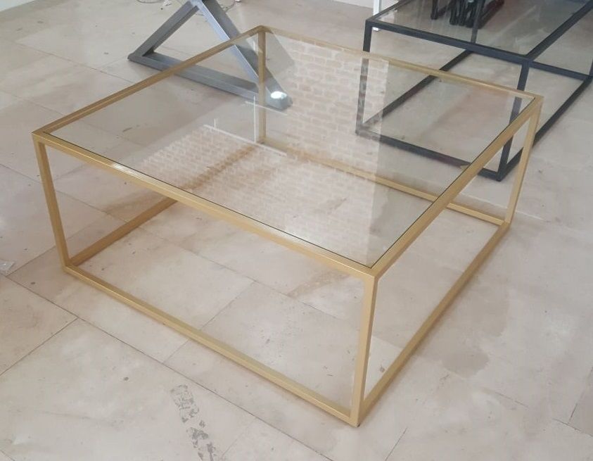 Mesa COMBI CRISTAL vista 4 – mesa de centro a medida madera | Look Vintage