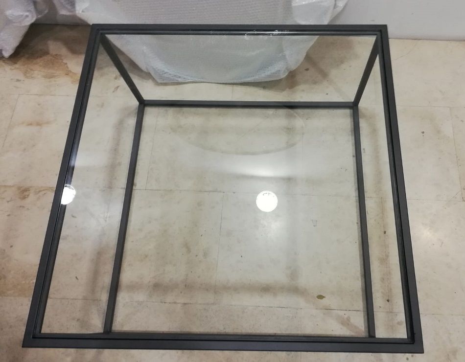 Mesa COMBI CRISTAL vista 5 – mesa de centro a medida madera | Look Vintage
