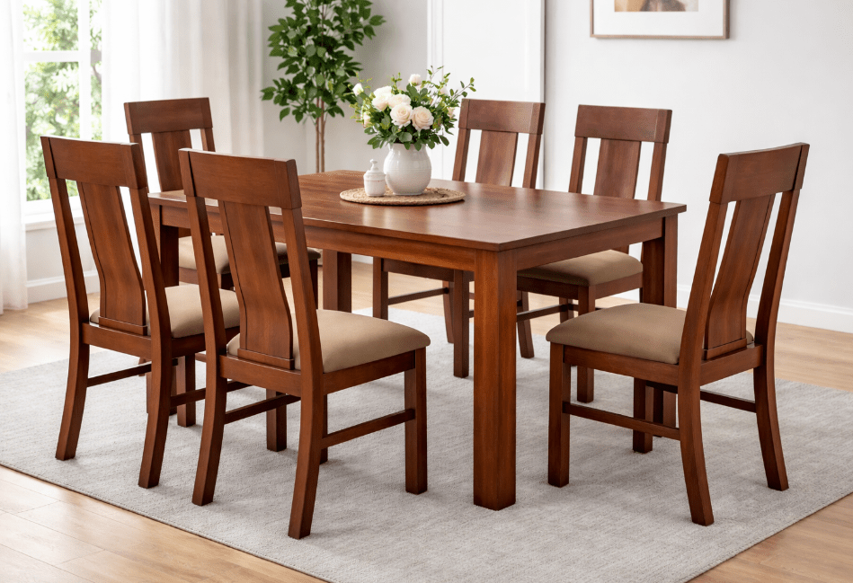 Mesa Comedor Madera RECTA - Manuel Interiorismo