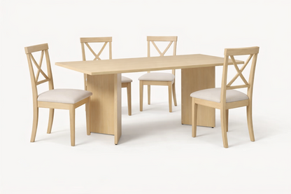 Mesa comedor VALBUENA detalle – mesa de comedor a medida madera | Look Vintage