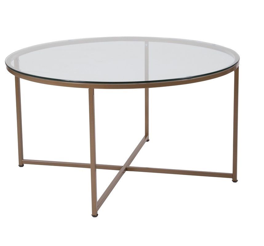 Mesa de centro REDON de cristal - Manuel Interiorismo