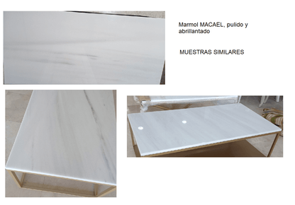 Mesa de centro REDON de mármol - Manuel Interiorismo