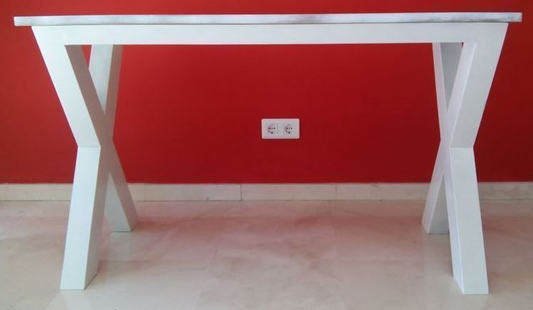 Mesa escritorio ALONSO MADERA acabado – escritorio de madera a medida personalizado | Look Vintage