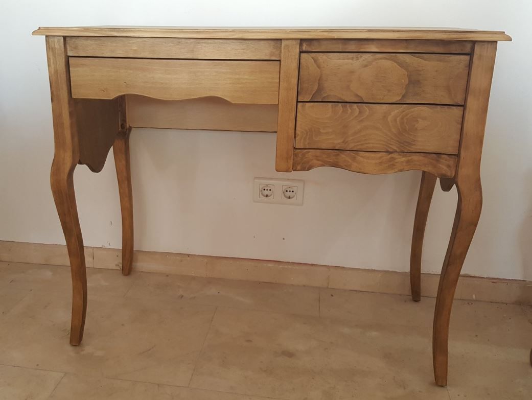 Mesa escritorio PRIMAVERA 100CM vista 7 – escritorio de madera a medida | Look Vintage