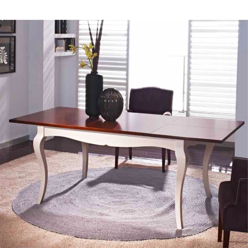 Mesa HENRY de comedor clásica – Pino con patas isabelinas a medida - Manuel Interiorismo