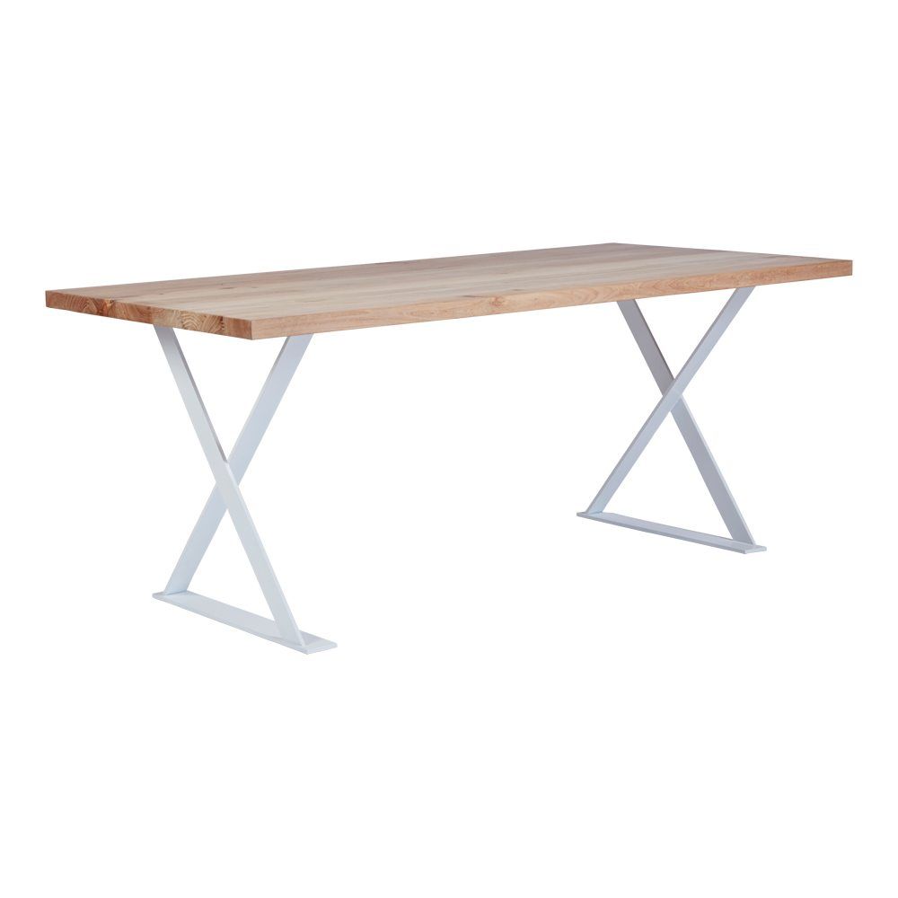 Mesa PARÍS de comedor industrial – Chapa de roble y hierro a medida - Manuel Interiorismo
