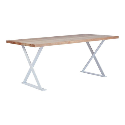 Mesa PARÍS de comedor industrial – Chapa de roble y hierro a medida - Manuel Interiorismo