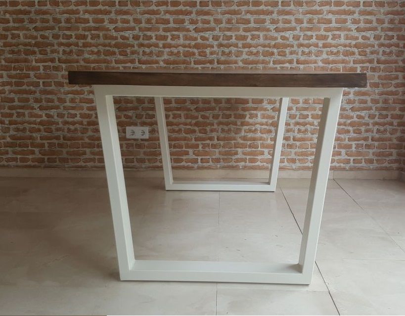 Mesa ROSAL de Comedor Industrial – Chapa de Roble y Hierro a Medida - Manuel Interiorismo