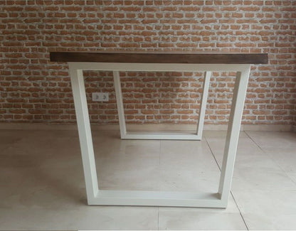 Mesa ROSAL de Comedor Industrial – Chapa de Roble y Hierro a Medida - Manuel Interiorismo