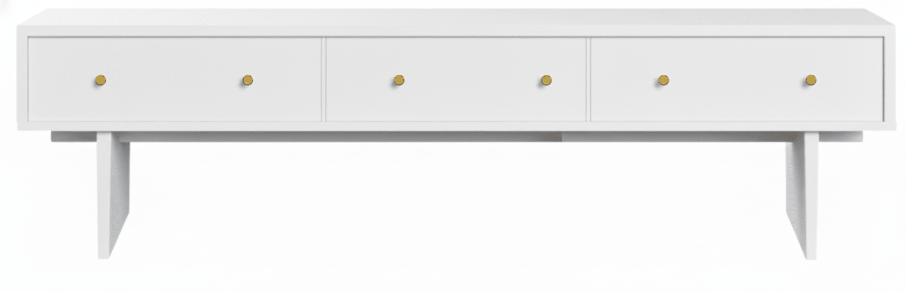 Mueble TV BONIT 3 cajones en chapa roble - Manuel Interiorismo