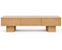 Mueble TV CARRO de madera de roble a medida con diseño limpio y estructura maciza