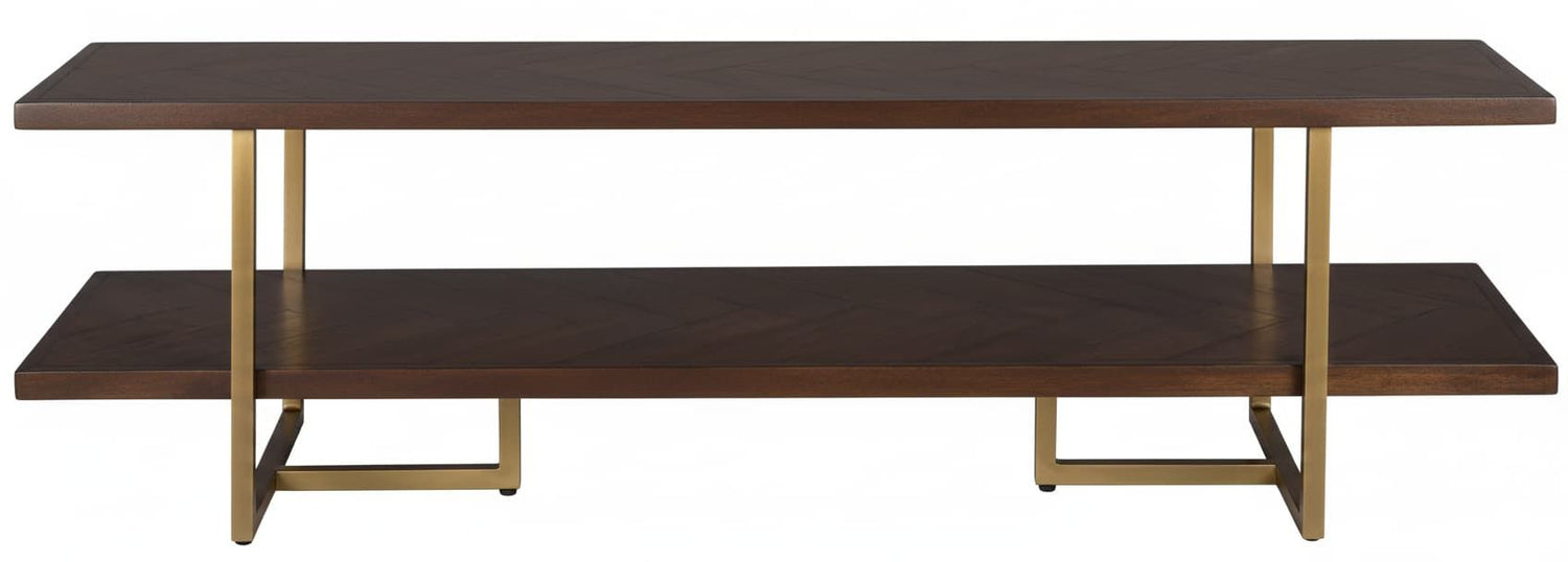 Mueble TV CONCEP en chapa roble y hierro – mueble TV a medida madera | Look Vintage