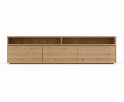 Mueble TV NIVORA 3 puertas en chapa roble - Manuel Interiorismo