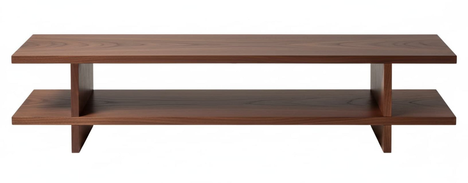 Mueble TV NUEL en chapa roble a medida 120-140 - Manuel Interiorismo