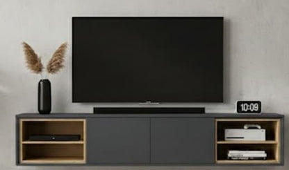 Mueble TV PAPEL detalle – mueble TV a medida madera | Look Vintage