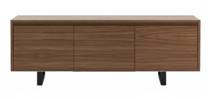 Mueble TV TOPIN 3 puertas en madera de roble con tirador uñero - Manuel Interiorismo