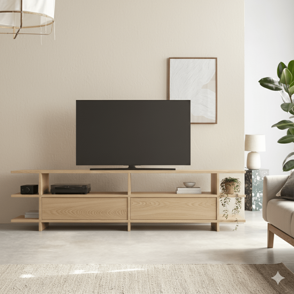 Mueble TV VOLA 140-180 roble - Manuel Interiorismo